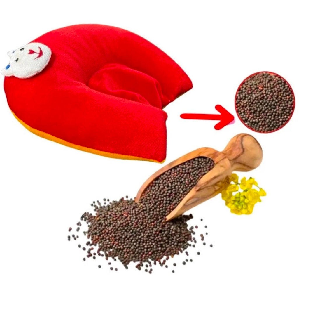 Mustard baby pillow soft