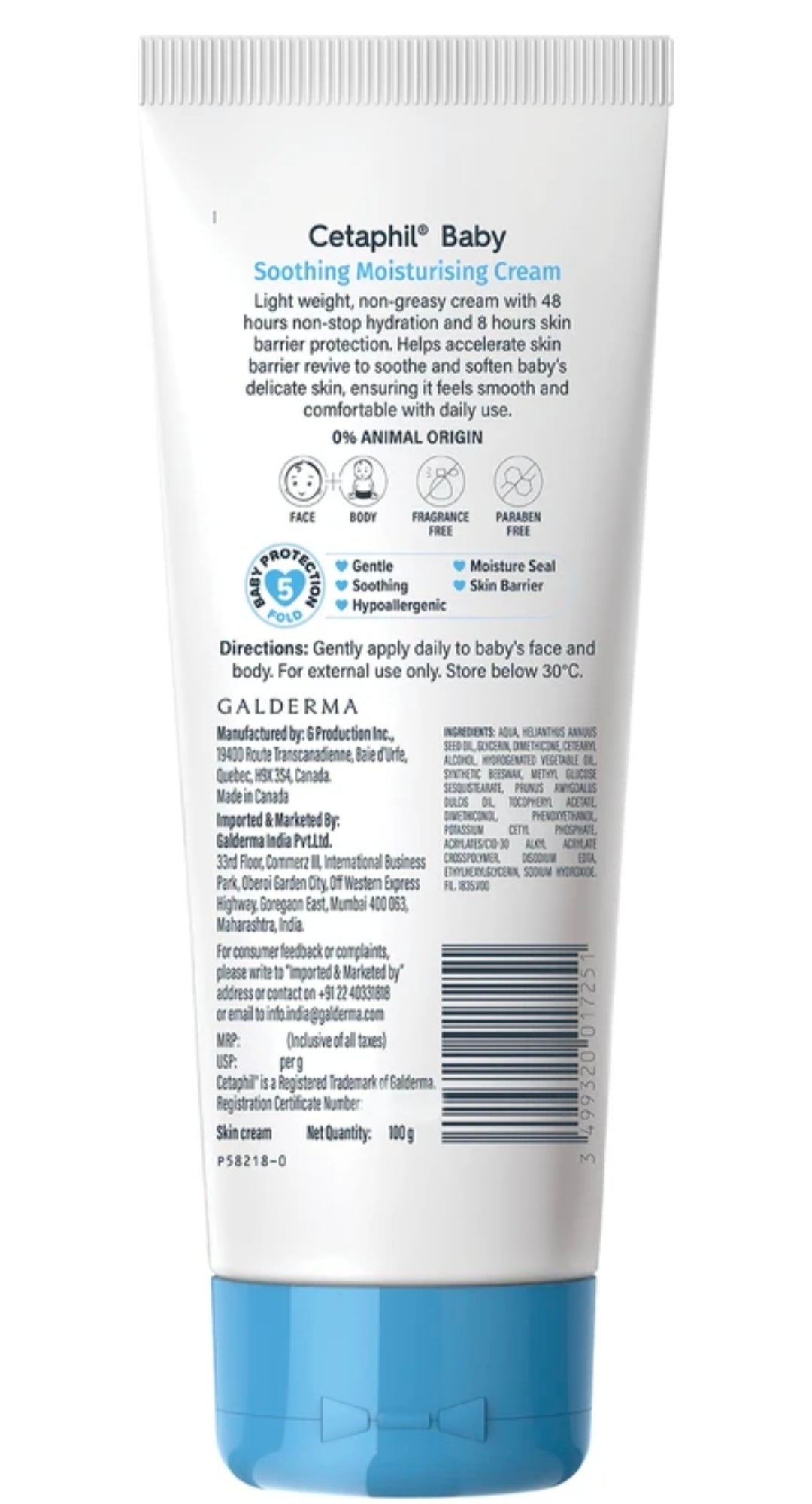 Cetaphil baby moisturizer