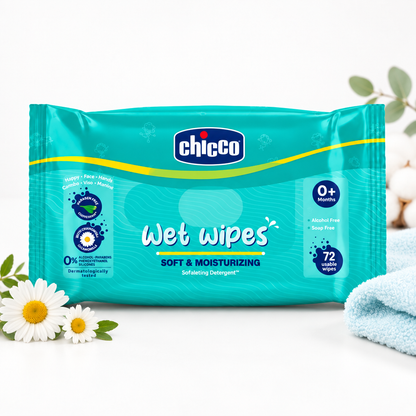 Baby wipes packet ki studio product photo