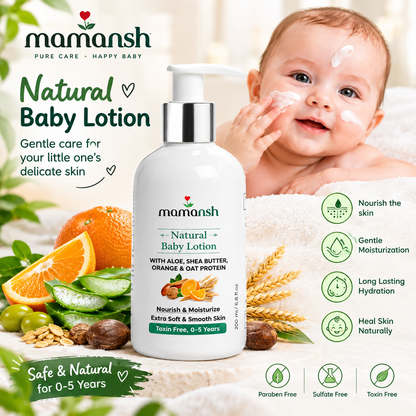 Mamansh natural baby lotion